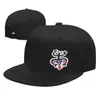 Bollmössor Puerto Rico svart vit protestflagga vuxna hiphophattar justerbar snapback cap för män vintage platt räkning rese hikin