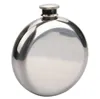 5oz Round Stainless Steel Hip Flask Whiskey Liquor Wine Bottle Pocket Containers Russian Flagon Flasks for Travel Outdoor dh5651