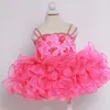 Barbie rosa menina cupcake concurso vestido alças frisadas rendas babados brilho bebê criança diversão moda pista drama aniversário formal coquetel vestido criança infantil