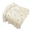 Blankets Infant Bean Blanket Born Double-sided Quilts Soft Baby Bedding Swaddles Wrap With Dotted Backing
