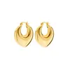 Hoop oorbellen Moderne PVD 18K Gold vergulde roestvrijstalen geometrische holle dikke hart voor vrouwen waterdichte sieraden