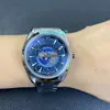 VSF Universal Time Watch 8938 Mekanisk rörelsediameter 43mm Sapphire Crystal Glass Fine Steel Watch Band Waterproof