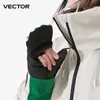 Gants de Ski Vector femmes hommes extérieur Double planche Snowboard imperméable résistant à l'usure gants semi-détachables coton 231122