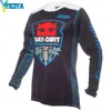 Yiciya camiseta corrida motocicleta velocidade rendição locomotiva off-road downhill jersey com o mesmo estilo camiseta de personalização 2024
