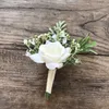 Autres accessoires de mode Boutonnière Fleurs Mariage Corsage Pins Marié Boutonnière Hommes Femmes Simulation Soie Broche Demoiselle D'honneur De Mariage Accessoire J230422