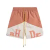 Designer Herren Basketball kurze Hosen Sommer Beach Palm Letter Mesh Street Jogginghose Shorts Trendy Marken Männer Hip Hop Spleiß