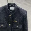Giacche da donna Designer Donna Primavera Cappotti slim fit Cardigan Giacca in tweed di marca Cappotto monopetto in lana corto Capispalla vintage 2BJF