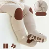 キッズソックスミランセル冬の子供ソックスファーライニング膝の保護とアンチスリップソックス2 PCSセット231121
