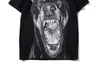 Hombres y mujeres T-ShirtsFashion Impresión 3D Doberman Dog Head T-shirt Camiseta de manga corta Cuello redondo Hombres y mujeres Moda Pareja