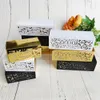 Geschenkwikkeling 10 stcs Eid Mubarak Box Hollow Gold Ramadan Candy Cookie Boxes Inpakken voor kinderdecoratie Moslim 230422