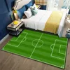Mattor tecknad fotboll fält område matta sovrum vardagsrum
