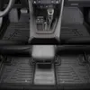 Golvmattor för Toyota Rav4, svart TPE All-Weather Guard inkluderar 1: a och 2: a raden: fram, bak, full täckt golvmatta, icke-halk, 3D-våningsmatta, luktfri