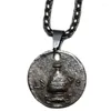 Pendanthalsband Vintage Ancient Coin Silver Plated Man / Women Jewelry P0014