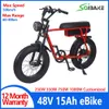 Rood Frame Elektrische Fiets 48V 250W 350W 750W 1000W Krachtige Mountain Fat Tire Elektrische fiets 20inch Fatbike voor Volwassen Woon-werkverkeer