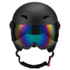 スキーヘルメットヘルメットスノーボード女性男性スポーツ温かい風のないメガネは、純粋な保護用に成形されています231122