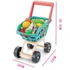 New Children's Home Kitchen Supermarket Shopping Cart Simulation Toy Shopping Cart Girl Baby Holiday Gift