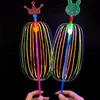 LED SWORDSGUNS 2040PCS REGENBOOG MAGISCHE STICK WAND BUBLE BULBER Kleurrijk Luminous Toy Flashing Kid Birthday Bruiloft Party 231123