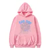 Herrkvinnor Fashion Pullover Red SP5der Hoodie Young Thug 555555 Angel Hoodies Mendesigner Shoe Printing Spider Web Sweatshirts G6UA