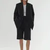 TRABALHOS femininos de alta qualidade pista de 2 peças conjuntos femininos moda casual lapela blazer duplo blazer 23 shorts de cintura