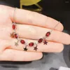 Chains Natural Red Garnet Necklace Jewelry For Women Lady Men Love Gift Crystal 6x4mm Beads Stone Energy Gemstone 925 Silver
