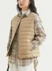 Gilet da donna invernale ultraleggero canotta giacca corta gilet portatile caldo senza maniche ultra sottile 231122