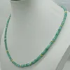 Chains Delicate 2x4mm Green Faceted Jade Rondelle Beads Necklace 18 Inch Fashion Ladies Jewelry Gifts 2023