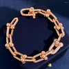 Link Bracelets Zlxgirl Jewelry Brand Gold Rose Silver Plated Cooper Bracelet Of Women's Wedding Classic Women Gift Bijoux