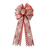 Juldekorationer 54*25 cm stor julbåge Julgrandekoration Årets Eve Decorations Christmas Party Ribbon Bows Linen Bowknot 231123