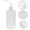 Ensembles de vaisselle 6 pcs Bouteille de rinçage graduée Lavage rechargeable Vide Squeeze Scale Étiquettes de savon Nettoyage Étiquettes en plastique Bouteilles