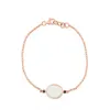 Fahmi High-end full circle bear black rope pearl black crystal bead buckle flower rose gold gold silver open ring bracelet Cute Good Craftsmanship, TOP Quality