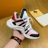 2024 Paris Mode Casual Dad Chaussures Archlight Baskets en cuir véritable Semelle arquée Mesh Noir Respirant Bow Designer Plate-forme Chaussures Stylis 3 Chaussures de luxe