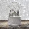 Globo de neve de Natal branco de 100 mm da The San Francisco Music Box Company