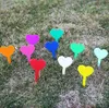 Dekoracje ogrodowe botanika plastikowa roślina tagi serce marker przeciw starzenie się wiele kolorów czysty kolor 5*8,3 cm Niełatwo do zanikania etykiet ogrodowych SN4369