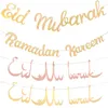 Andra evenemangsfestleveranser Ramadan Decoration Banner Balloons Eid Mubarak Disponibla bordsartiklar Pappersplatta Cup Islamic Muslim Holiday 230422