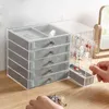 Bathroom Storage & Organization HUNYOO Transparent Acrylic Earring Stand Shelf Jewelry Cosmetic Makeup Box Display Ear Stud Jewelery Case