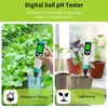 PH Meters High Accuracy Soil PH Meter 0.00~14.00pH Digital Temp Acidity Soil Tester Sensor Analyzer for Outdoor Planting Garden Farmland 231122