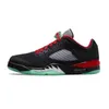 2022 Sale Clot X Jumpman 5 5S Low Men Basketball Shoes 고품질 패션 블랙 레드 그린 트레이너 스포츠 운동화 상자