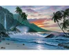 Evening Sea Scenery Full Drill DIY Mosaic Needlework Diamond Painting Embroidery Cross Stitch Craft Kit Wall Home Hanging Decor8232656