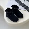 Designer Kids Toddler Classic Ultra Mini Boots Snow Boots Child Australia Genuine Leather Wool Boots Winter Baby Boys Boot Girls Bowknot Booties Size EUR 21-34