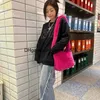 qwertyui879 Shoulder Bags Fashion Women Hot Pink Faux Fur Shoulder Bag Ladies Winter Soft Fluffy Crosssbody Purse Furry Tote Bag For Girls