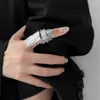 Cluster Rings For Women Men Original Joint Ring Texture Opening Ins Trendy Niche Design High-end Hiphop Party High Quality Jewelry Gifts