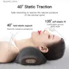 Massera nackkudde Electric Vibration Neck Massage Pillow Hot Compress Massager Neck Traction Pain Relief Massage Kudde Ryggrad Stöd Sleep Relax Q231123