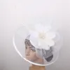 Boinas de penas da marinha Flores de penas fascinador clipe de cabelo e bandanas de cabeça de cabeça de coquetel Royal Ascot Bridal Show Hat Great Quality