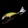 Fishing Hooks 10pcs Larser Minnow Lures Set Catch Bass Faster with Feather Hook Artificial Bait Crankbait 9cm 7g 231123