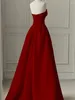 Robes décontractées YOSIMI Femmes Soirée Robe Longue 2023 Été Vintage Patchwork Mesh Rouge Longueur Au Sol Sans Manches Sans Bretelles Activité