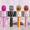 Wireless Karaoke Microphone Bluetooth Handheld Portable Speaker Home KTV Player with Dancing LED Lights Record Function for Kids