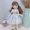 Dolls BJD Girl 30cm Kawaii 6 Points Joint Movable With Fashion Clothes Soft Hair Dress Up Toys Birthday Gift Doll 231122