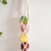 Декоративные фигурки Macrame Fruit Basket | Бохо стена для организации овощного дышащего хранения картофельного лука и f