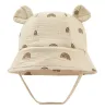 Chapeau de soleil pour bébé 100% coton Chapeaux de pêcheur pour tout-petits avec oreille de lapin Casquettes pour garçons Chapeau à large bord pour filles Chapeaux d'été pour enfants 19 couleurs