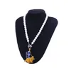 Choker Pearl Chain Sparking Rhinestone Greek Dance Lady Necklaces Sigma Gamma Group Party Jewelry